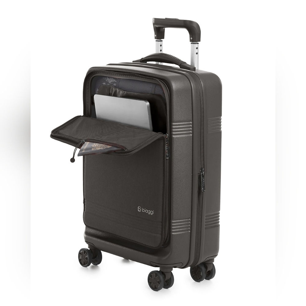 Biaggi Runway Hardside Hybrid 22" Carry On Luggage With TSA Lock
